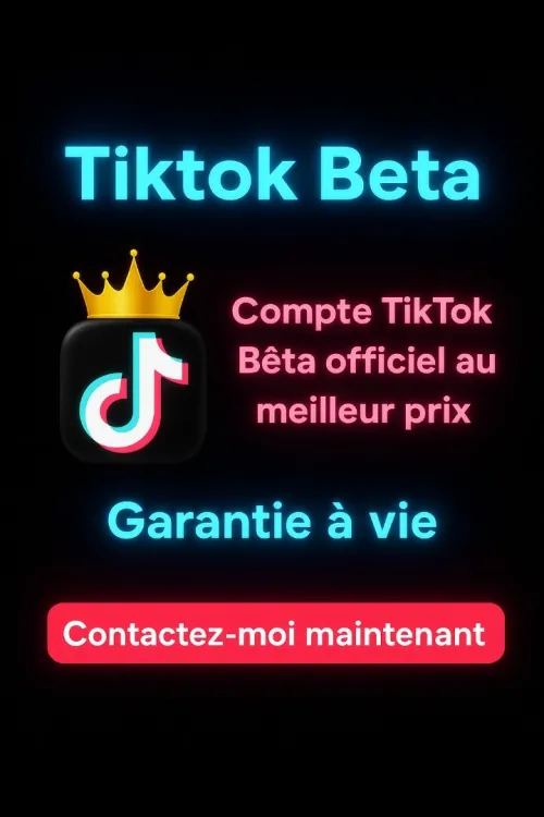 Compte tiktok beta حساب تيكتوك بيتا
