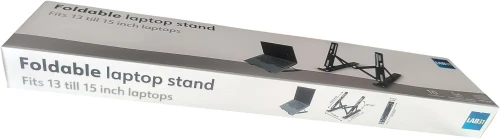 support pour ordinateur portable - Pliable - 13 à 15 pouces - Avec antidérapant - 10 positions