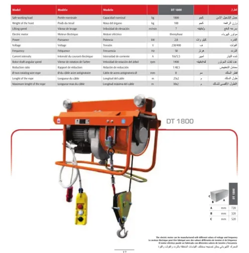 GERBEUR ELECT 1.5T 3M50/ SEMI ELECT 1.5T 3M / MANUELLE 2T 1M60 / TRANSPALETTE