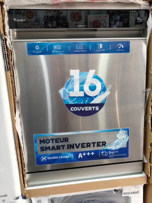LAVE VAISSELLE CONDOR LUXA 16 COUVERT inox