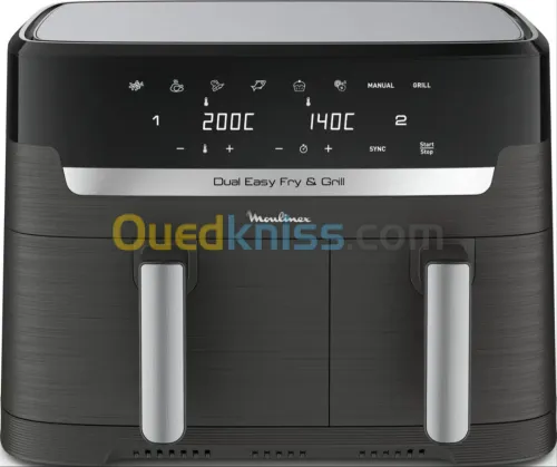 Friteuse sans huile Moulinex 8.3L Dual easy fry and grill
