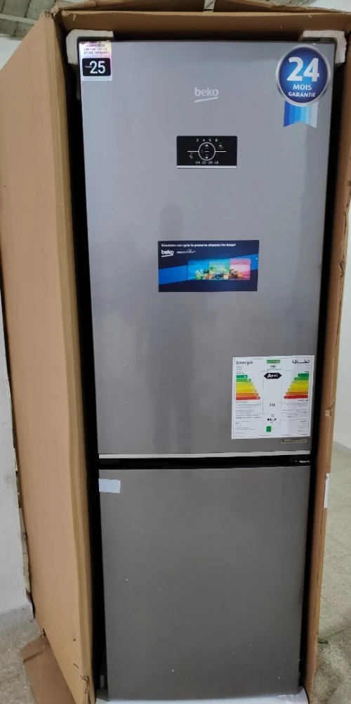 RÉFRIGÉRATEUR COMBINÉ BEKO 450L NOFROST INOX