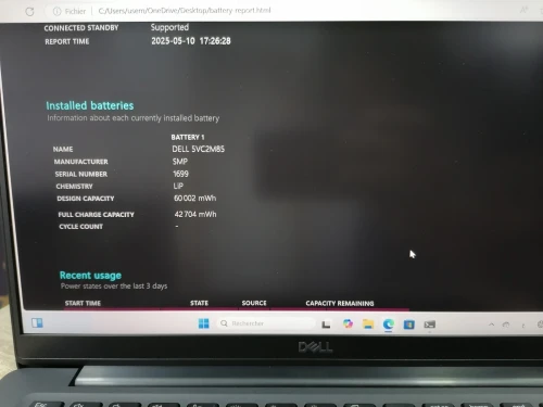Pc portable Dell 7400
