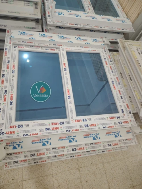 Fenêtre Coulissante En  Pvc Avec Rideau Profil Dz Line 
