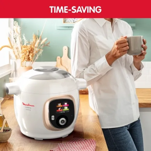 MULTICUISEUR MOULINEX COOKEO INTELLIGENT 6L 1600W BLANC/ARGENT CE86DA10