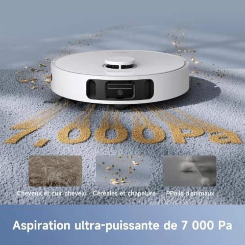Aspirateur Robot MOVA E30 Ultra Vidage Automatique, Nettoyage Automatique Des Serpillières 7 000 Pa