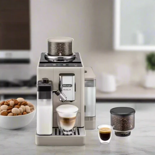 Machine A Café Delonghi Rivelia Sand Beige EXAM44055BG
