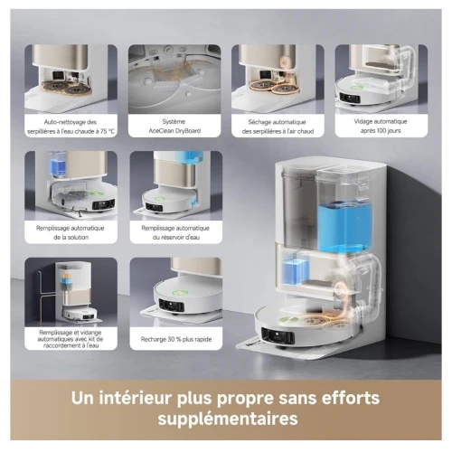 DREAME L50 Pro Ultra Robot Aspirateur Laveur - Vidange Automatique - Navigation360- 19500Pa