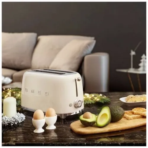 Smeg Grille Pain 2 Tranches Crème TSF01CREU