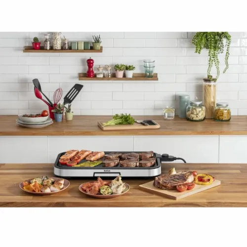 Plancha Tefal Giant Revêtement Antiadhésif, Thermostat Réglable 12 Personnes 2300 W CB631D10