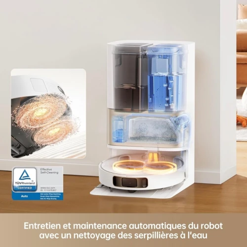 Aspirateur Robot Laveur Avec Station De Vidange DREAME L10S PRO ULTRA HEAT -7000PA-220min Autonomie