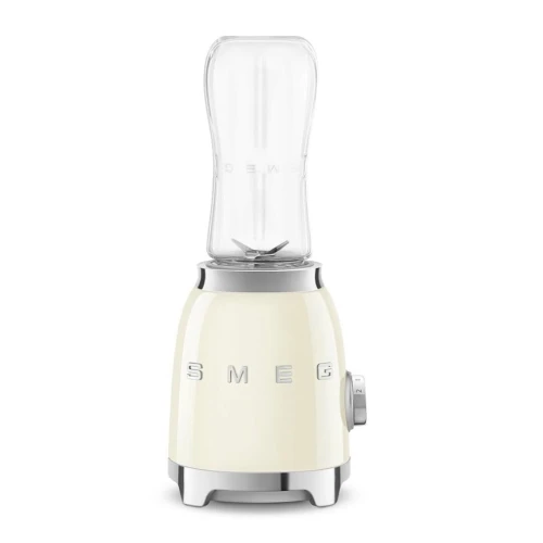 Smeg Mini-Blender Compact, 2 Niveaux De Vitesse, 2 Bouteilles De 600 Ml, 300 W - PBF01CREU