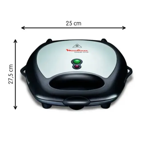 Moulinex Break Time SW611812 Gaufrier, Croque & Grill - 700W