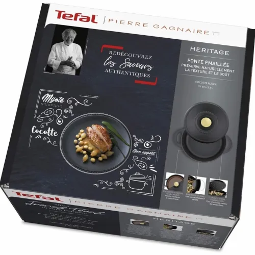 Cocotte Fonte D'acier Ovale TEFAL Pierre Gagnaire Heritage 34x26cm / 7,2l - E2230504