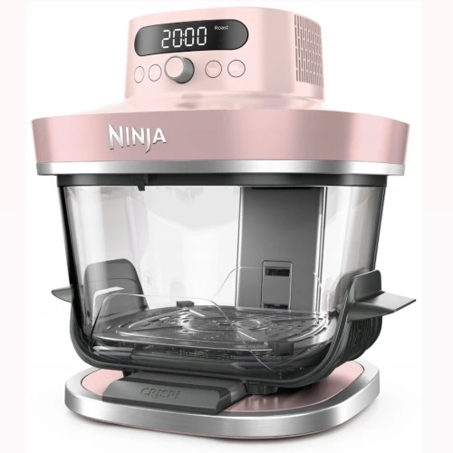 Friteuse Sans Huile NINJA CRISPi PRO 7En1 , 2 Récipients En Verre De 5.7 Et 2.3L Rose Quartz AS101EURS