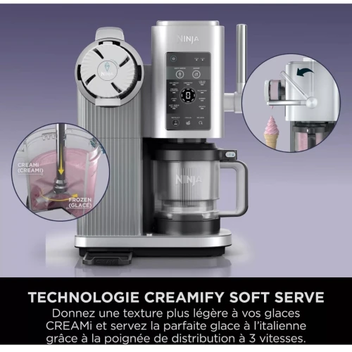 Machine à Glaces et Glaces à litalienne 13-en-1 Ninja Swirl by CREAMi NC701EU