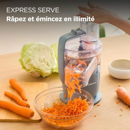 Robot Kenwood MultiPro Go, Compact ,Couper,Râper,Mixer Et Pétrir La Pâte 1,3L 650W