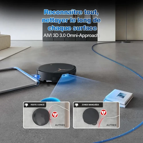 Aspirateur Robot Laveur Avec Station ECOVACS DEEBOT T50 MAX PRO OMNI Gen2 Noir