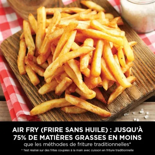 Friteuse Sans Huile Ninja AF500EUWH 10,4L - 2500w Avec Separation Du Bac En Deux Zone