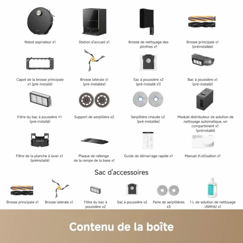 Aspirateur Laveur Robot DREAME X60 Pro Ultra Complete