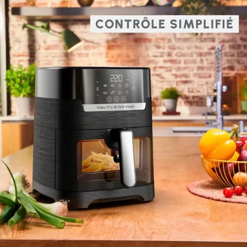 Friteuse Sans Huile Moulinex Easy Fry & Grill Vision + Grill 4,2L EZ506820
