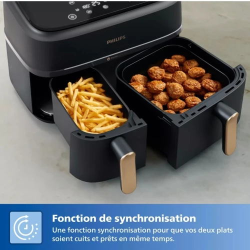 Friteuse Sans Huile PHILIPS Series 3000 9L Double Panier NA352/00