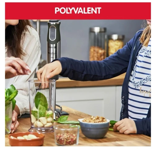 Moulinex Pied Mixeur Quickchef 4En1 1000W DD65H810 Noir/Inox