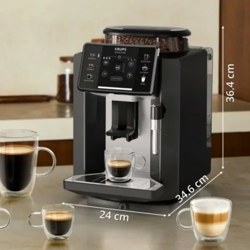 Krups Machine A Cafe Broyeur 15 Bars Noir EA910A10 - Sensation-Interface Tactile