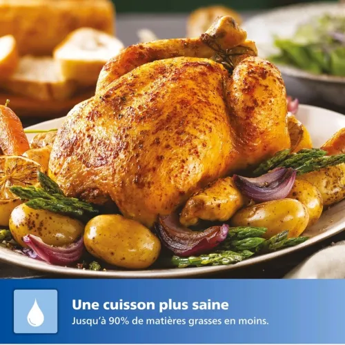 Friteuse Sans Huile PHILIPS Series 3000 9L Double Panier NA352/00