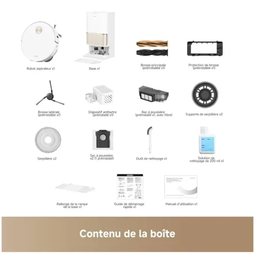 DREAME L50 Pro Ultra Robot Aspirateur Laveur - Vidange Automatique - Navigation360- 19500Pa
