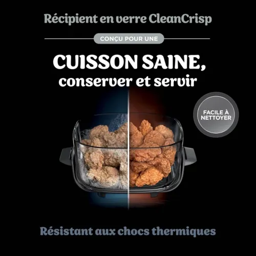 Ninja CRISPi Friteuse Sans Huile Portable 3,8L 4En1 Frire Sans Huile 1700W