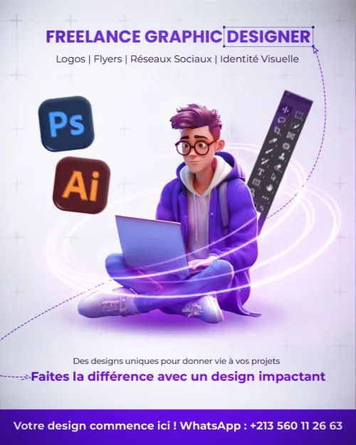 Graphiste Freelance : Logos, Flyers, Réseaux Sociaux & Plus