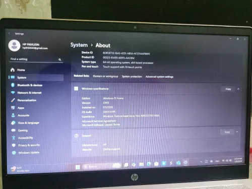 HP Pavilion 15 Silver Edition de 8e génération