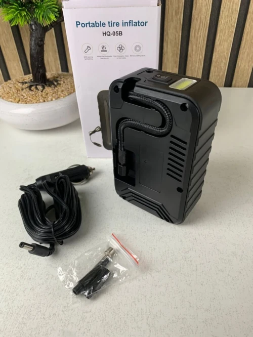 digital 12V - منفاخ سيارة محمول مع إضاءة
