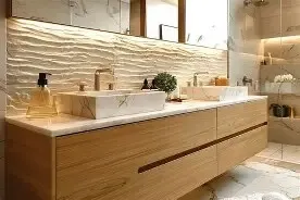 Décor salle de bain en bois, élégance et chaleur naturelle