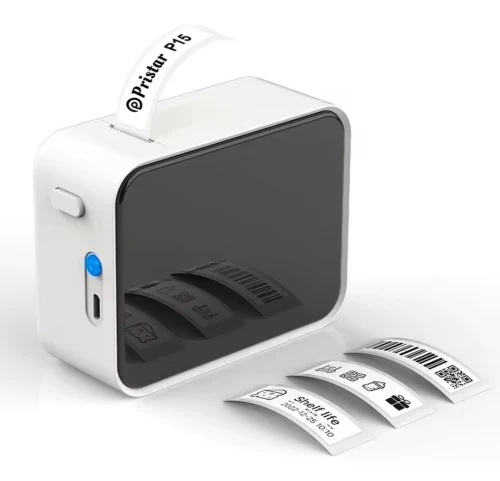Imprimante d'étiquettes Bluetooth sans fil imprimante thermique Portable Marklife P15 Machine d'étiquetage sans encre Mini étiqueteuse P15 autocollant