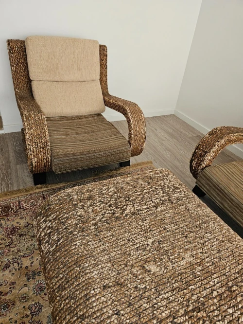 Salon en osier 3 pieces
