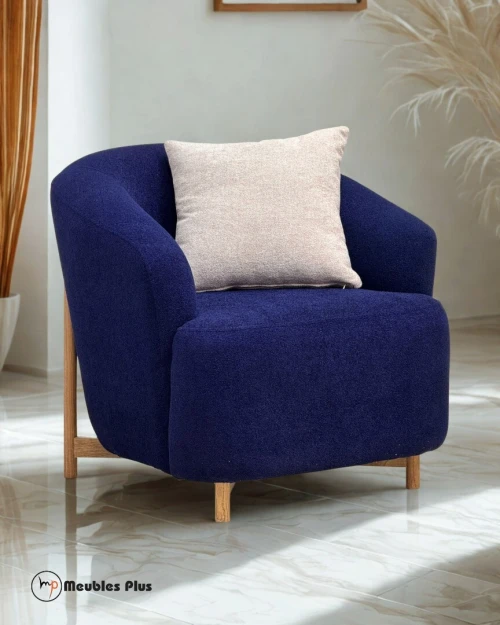 SALON D'ANGLE L + UNE PLACE FAUTEUIL BUKKLE