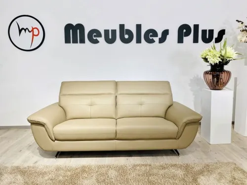 SALON 6 PLACES EN SIMILI-CUIR