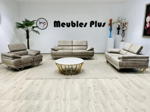 SALON 6 PLACES EN VELOURS