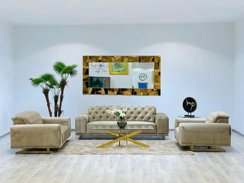 SALON 6 PLACES EN VELOURS