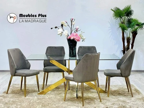 TABLE SALLE A MANGER AVEC 6 CHAISES