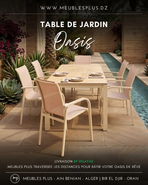 TABLE 6 CHAISES OASIS BEIGE
