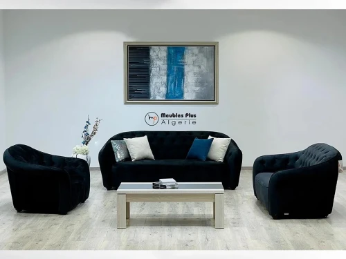 SALON 6 PLACES EN VELOURS