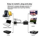 ADAPTATEUR VGA MALE+AUDIO TO HDMI FEMELE