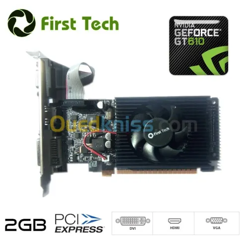 NVIDIA GeForce GT610 2GB up to 4GB Carte Graphique First-Tech