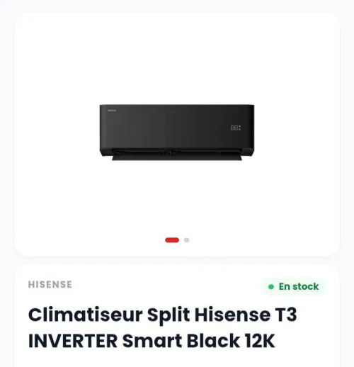 Promotion Climatiseur CONDOR HISENSE CRISTOR, 9000, 12000, 18000, 24000 BTU