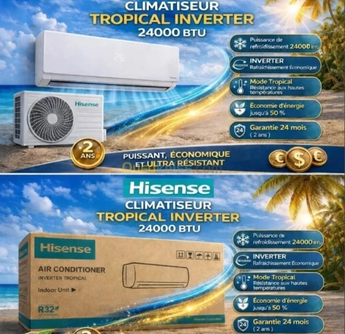 PROMOTION CLIMATISEUR CONDOR HISENSE NARDI CRISTOR DAIKIN 9000BTU 12000BTU 18000BTU 24000BTU