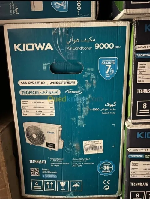 Promotion Climatiseur KIOWA 9000, 12000, 18000, 24000 BTU