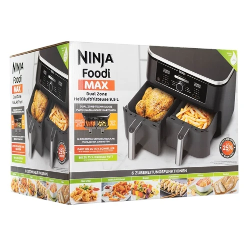 PROMO FRITEUSE AIR FRYER NINJA 9.5L DOUBLE BAC